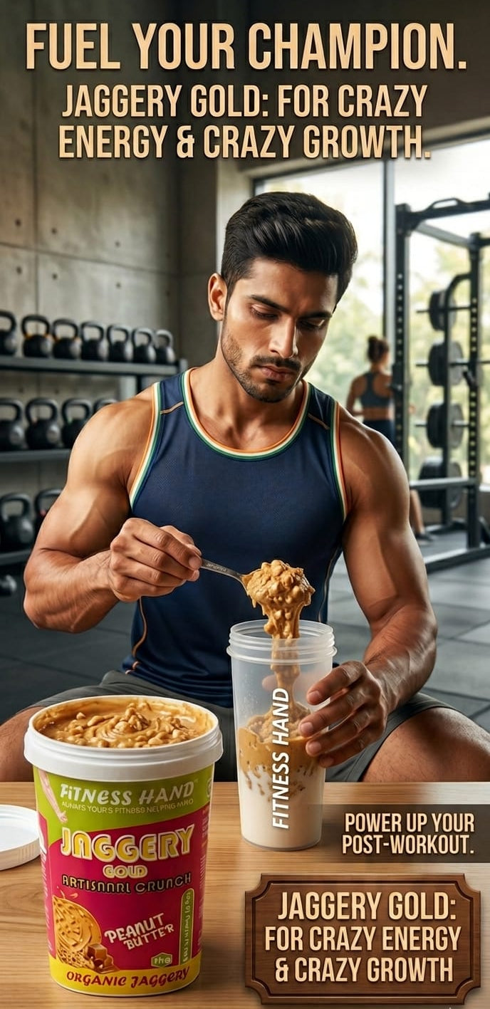 FITNESS HAND JAGGERY GOLD (ARTISANAL CRUNCH) PEANUT BUTTER