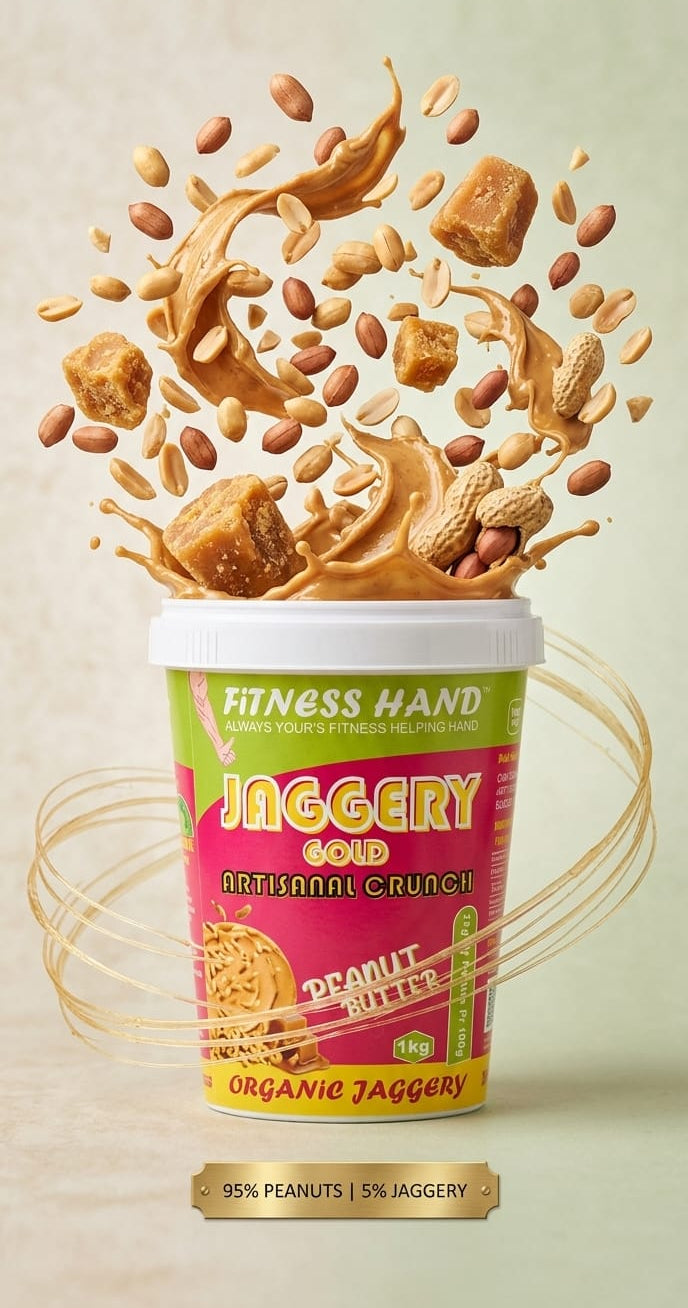 FITNESS HAND JAGGERY GOLD (ARTISANAL CRUNCH) PEANUT BUTTER