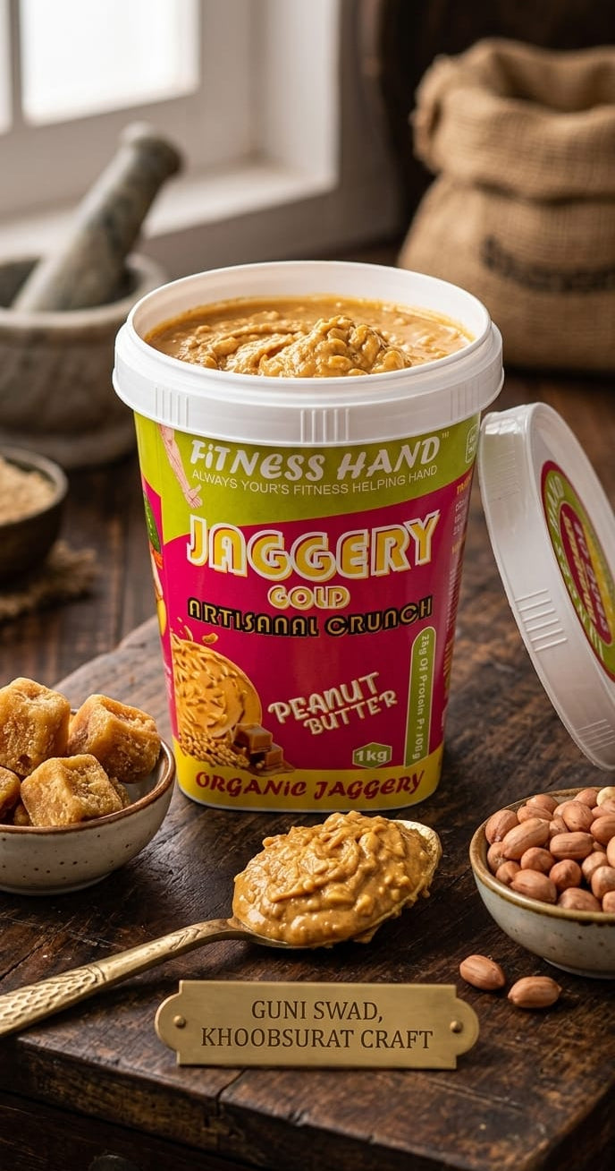 FITNESS HAND JAGGERY GOLD (ARTISANAL CRUNCH) PEANUT BUTTER