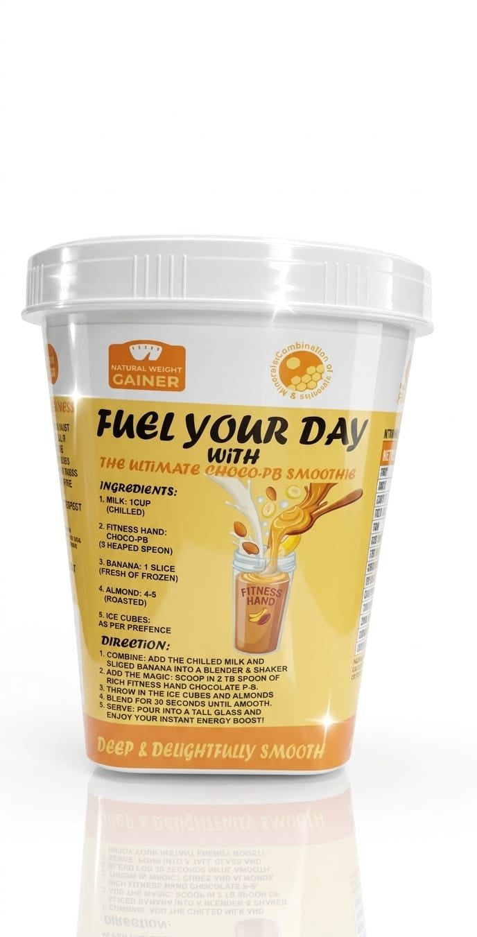 FITNESS HAND DARK CHOCLATE ( VELVETY SMOOTH ) PEANUT BUTTER