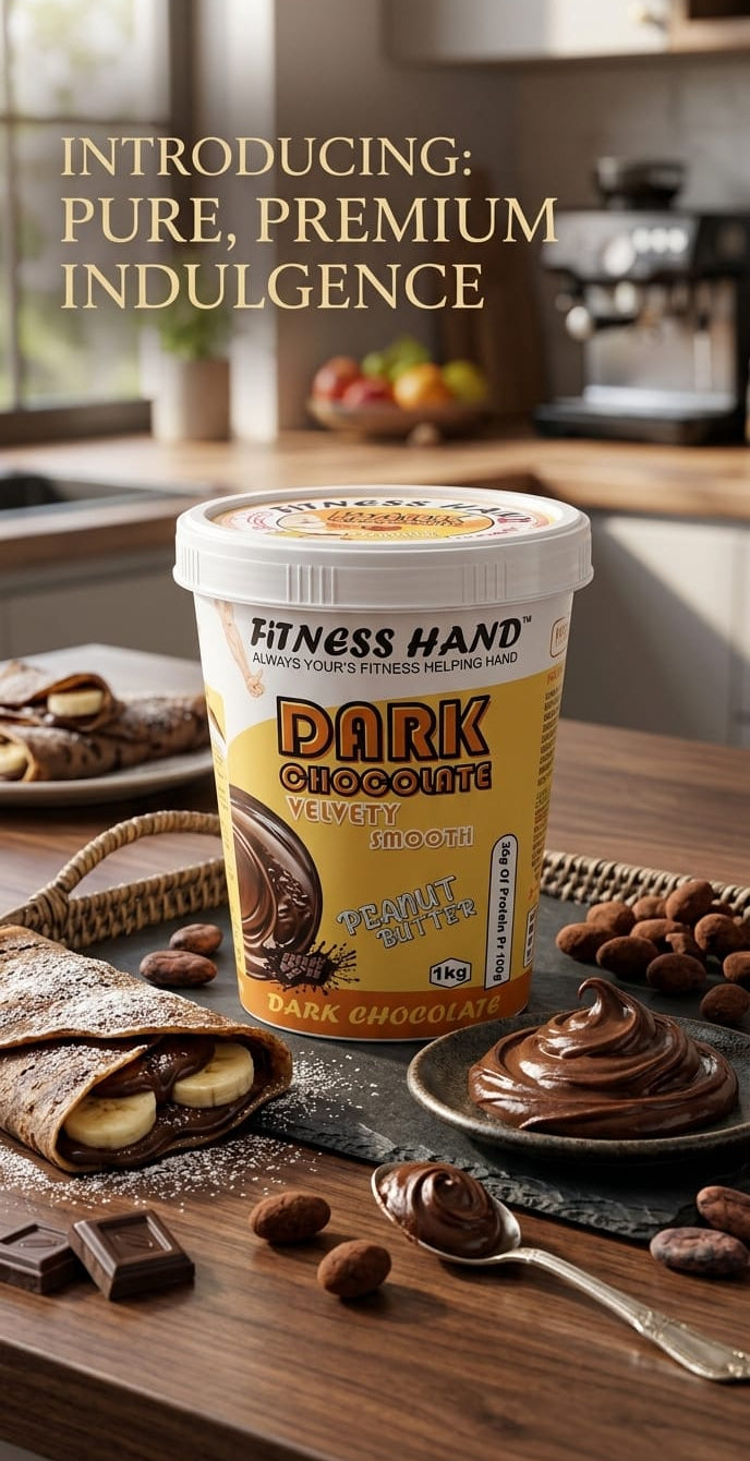 FITNESS HAND DARK CHOCLATE ( VELVETY SMOOTH ) PEANUT BUTTER