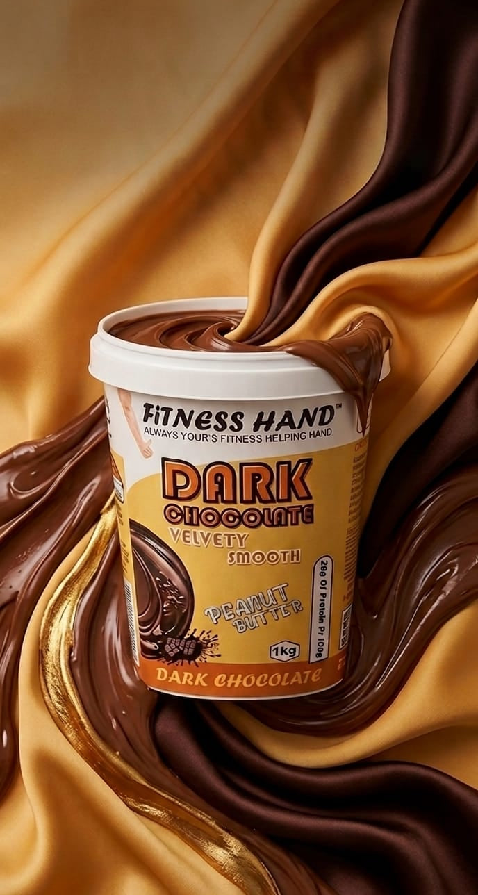 FITNESS HAND DARK CHOCLATE ( VELVETY SMOOTH ) PEANUT BUTTER