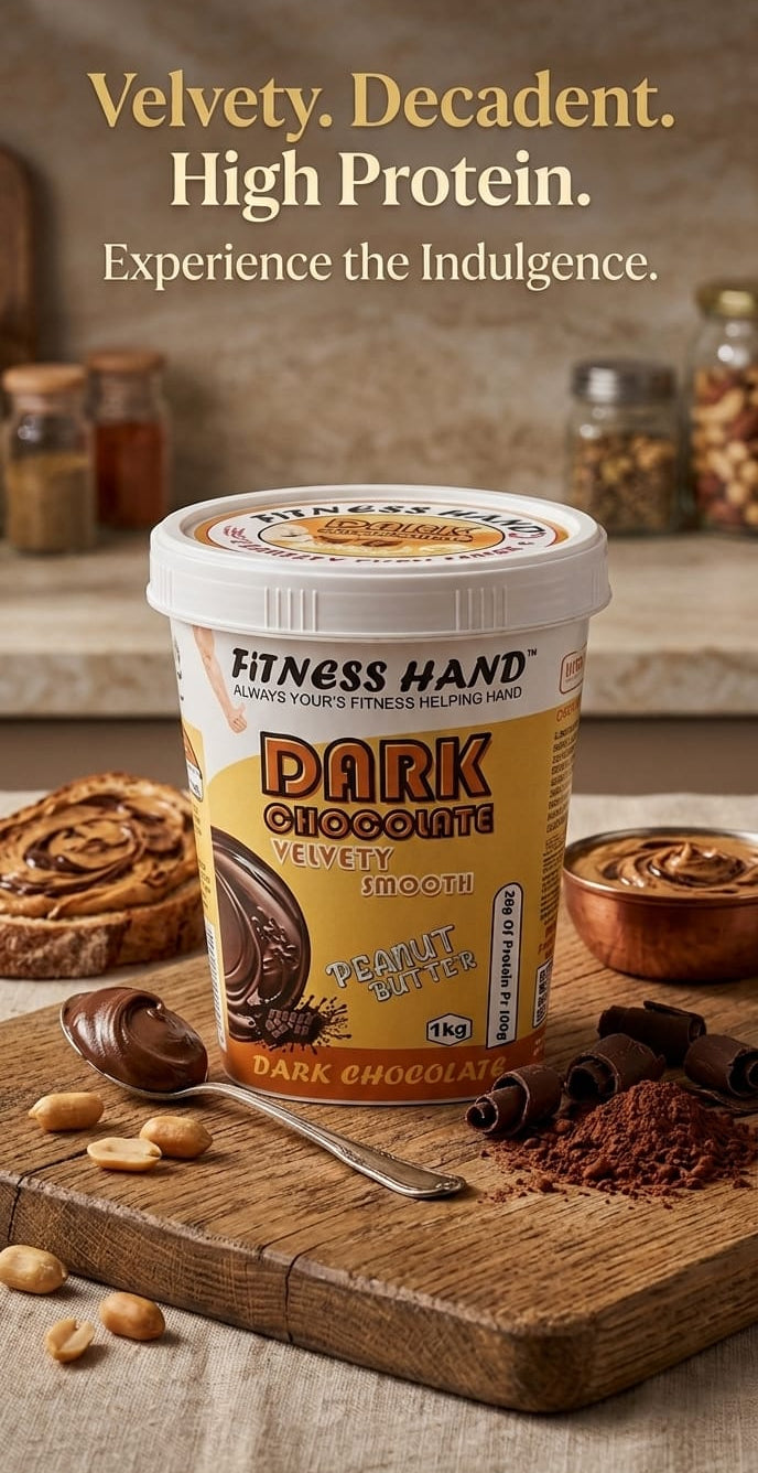 FITNESS HAND DARK CHOCLATE ( VELVETY SMOOTH ) PEANUT BUTTER