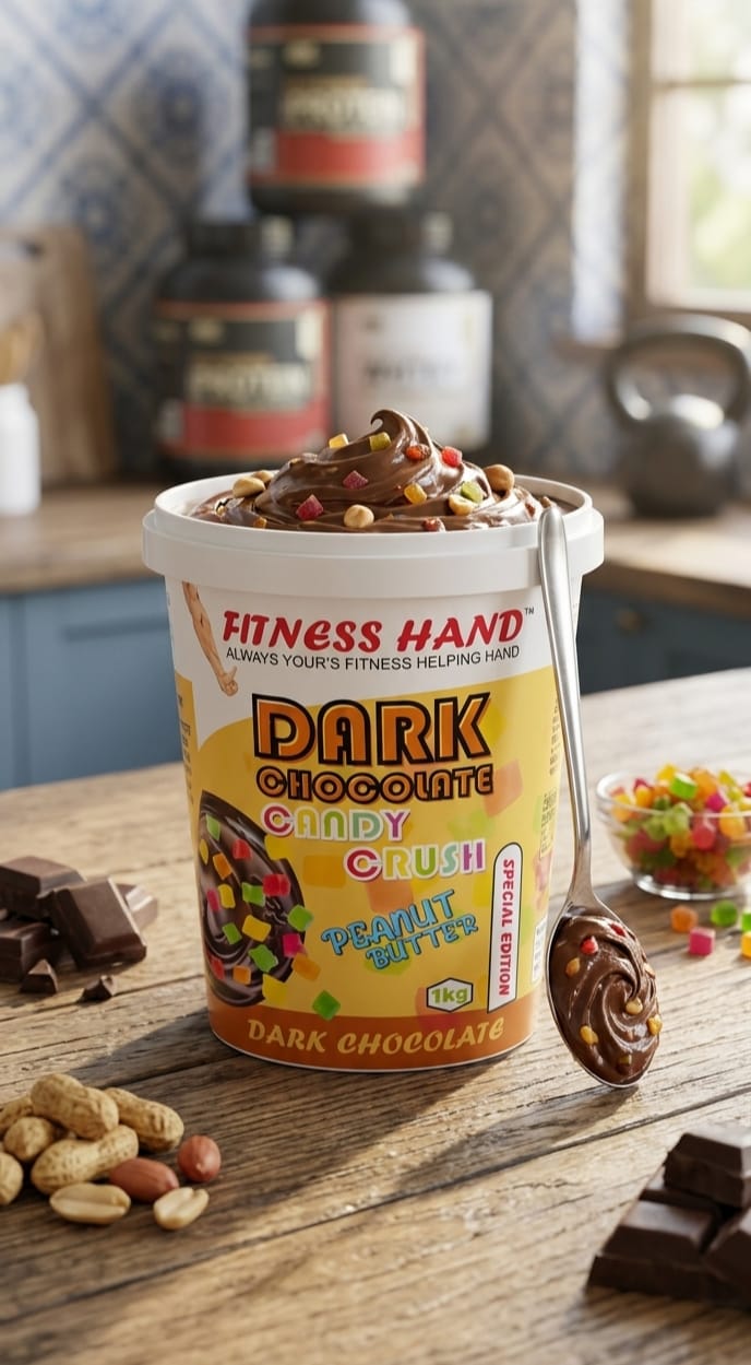 FITNESS HAND DARK CHOCOLATE (CANDY CRUSH) PEANUT BUTTER
