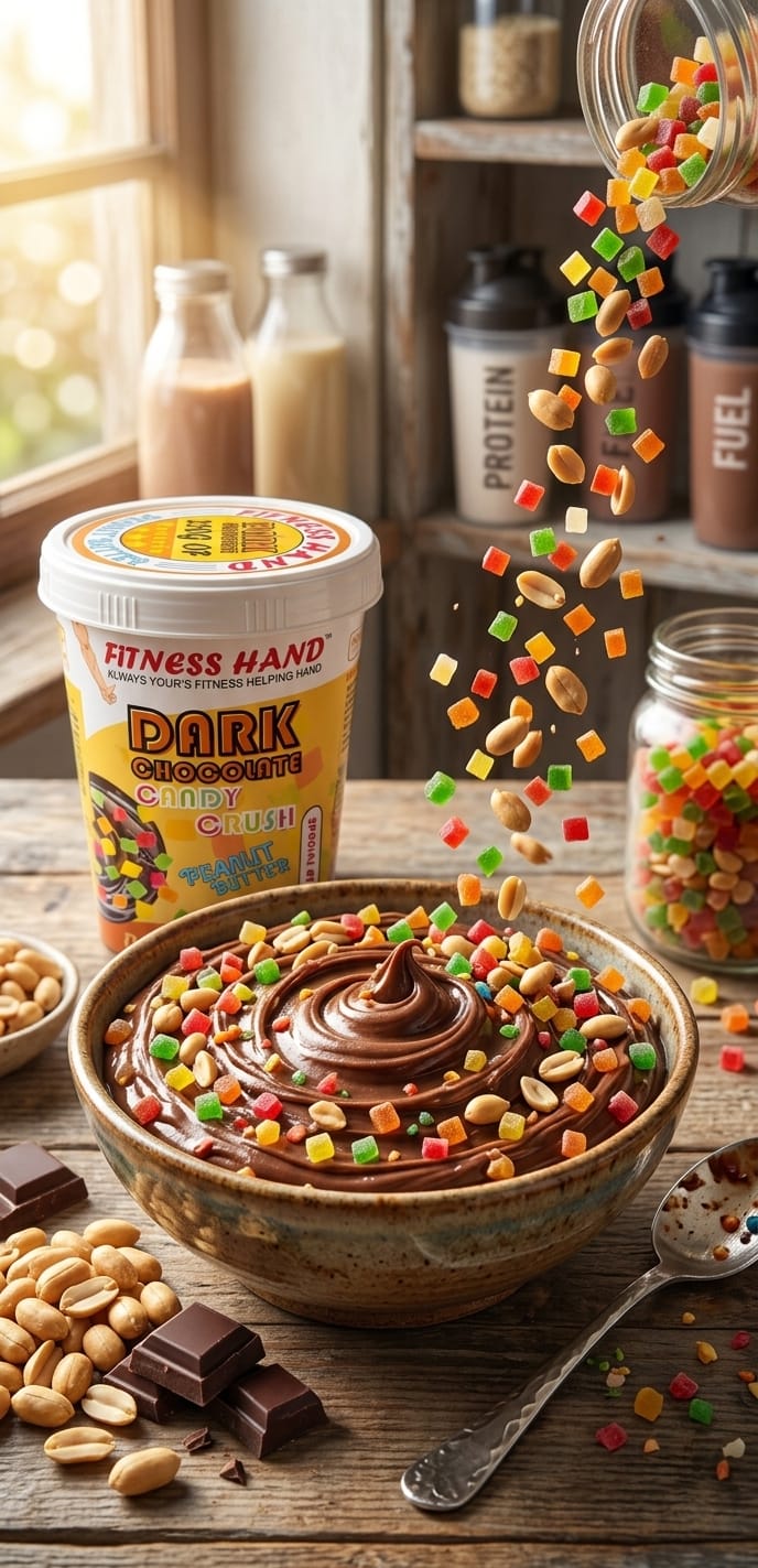 FITNESS HAND DARK CHOCOLATE (CANDY CRUSH) PEANUT BUTTER