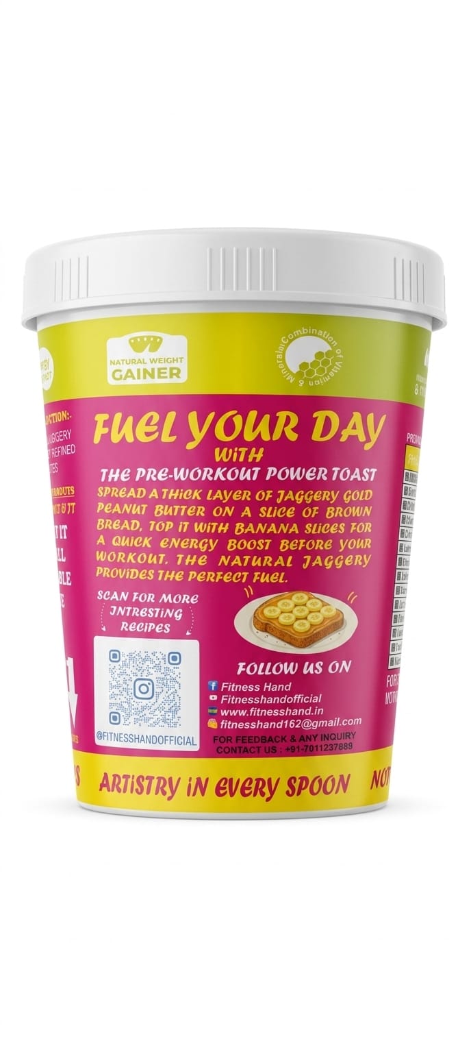 FITNESS HAND JAGGERY GOLD ( CLASSIC CREAMY ) PEANUT BUTTER