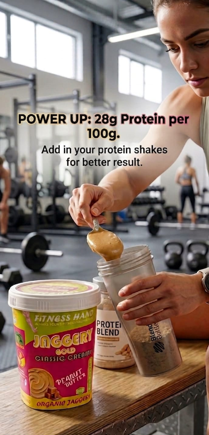 FITNESS HAND JAGGERY GOLD ( CLASSIC CREAMY ) PEANUT BUTTER