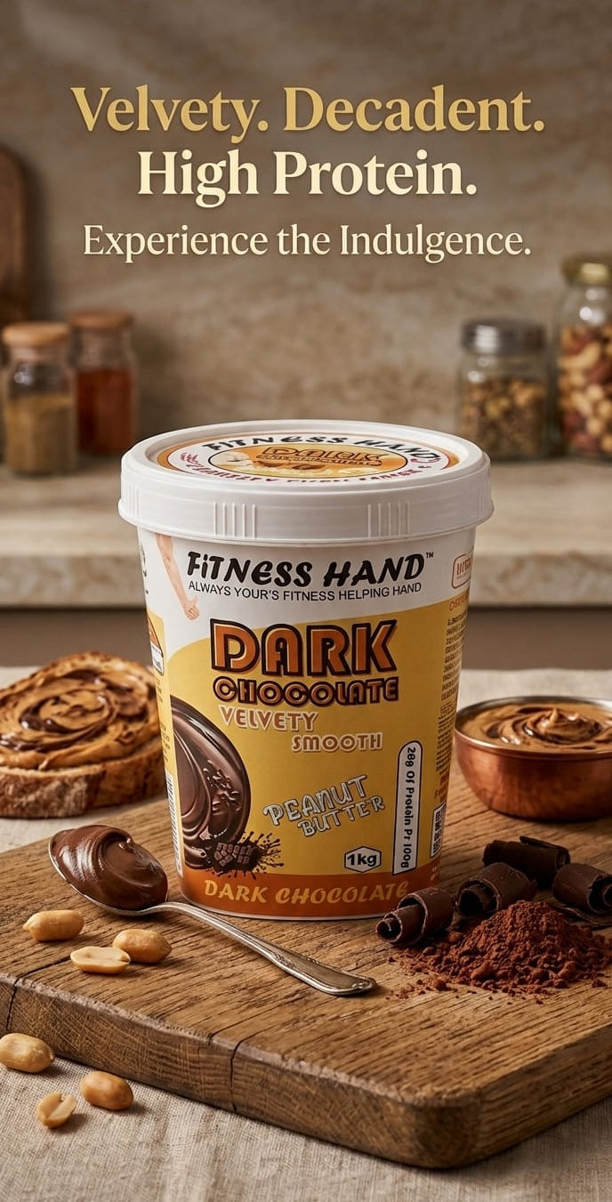 FITNESS HAND DARK CHOCOLATE ( OBSIDIAN CRUNCH ) PEANUT BUTTER