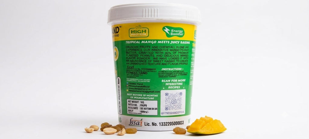 FITNESS HAND MANGO MAJESTIC (RAISIN RUSH) PEANUT BUTTER