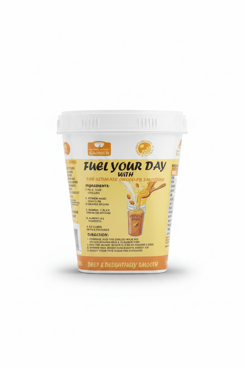 Fitness Hand Choco-PB Jar - Clean Background