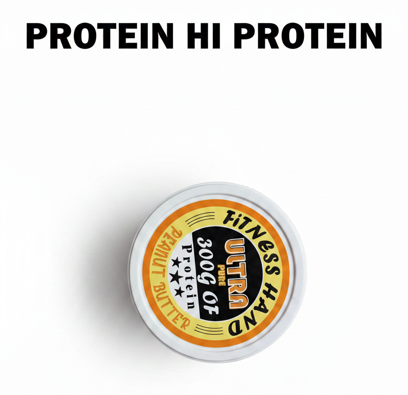 FITNESS HAND ULTRA PURE (100% 🥜 PEANUTS) UNSWEETED PEANUT BUTTER