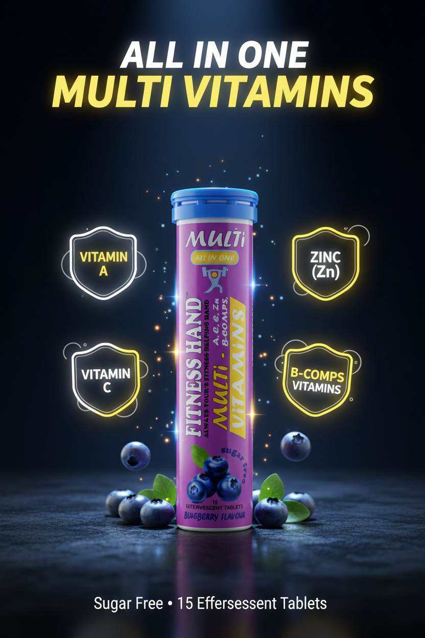 Fitness Hand Multi Vitamins - Highlighted Vitamins