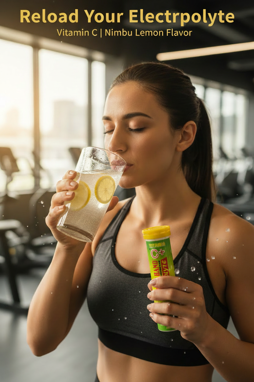 FITNESS HAND VITAMIN C + ELECTROLYTE ( EFFERVESCENT TABLETS)