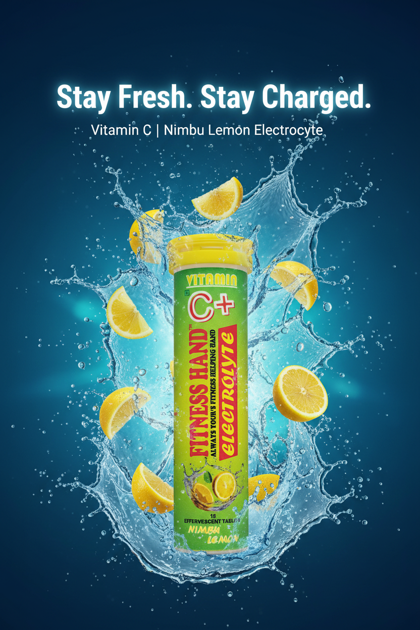 FITNESS HAND VITAMIN C + ELECTROLYTE ( EFFERVESCENT TABLETS)