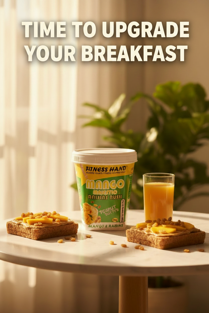 FITNESS HAND MANGO MAJESTIC (RAISIN RUSH) PEANUT BUTTER